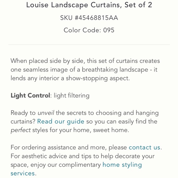 Landscape Curtain Panels Set - Picture 5 of 10